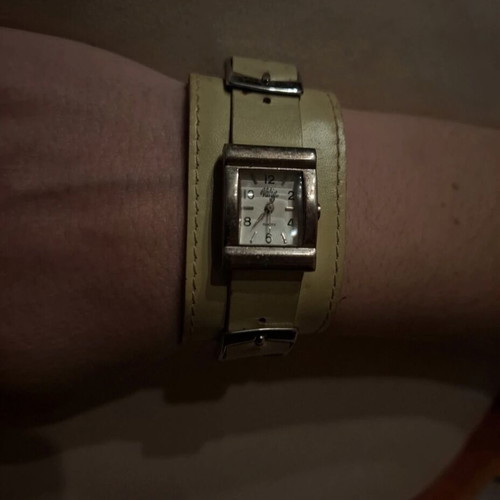Valido vintage cuff watch with leather band used
