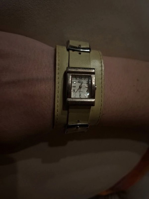 Valido vintage cuff watch with leather band used