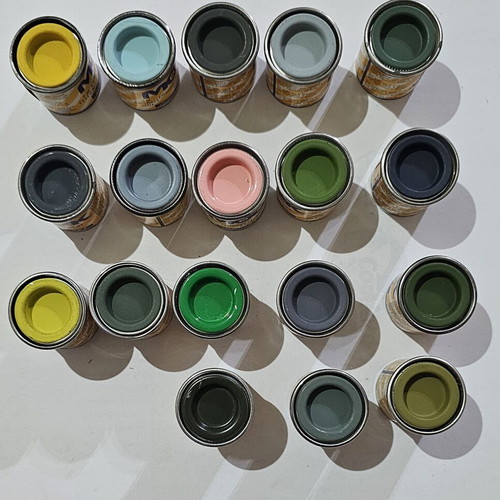 Molak Vintage Original Colour Enamel Paints set of 6 like new
