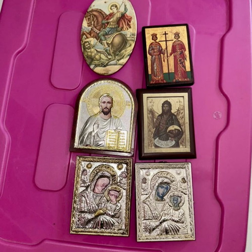 Religious small icons like new, pack