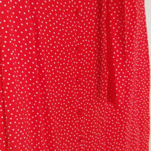ZARA set skirt XS and crop top S polka dot like new, red and white