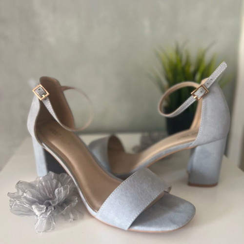 About You blue heels like new, size 41