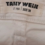 TALLY WEILL jeans like new, white, sizes XS and S