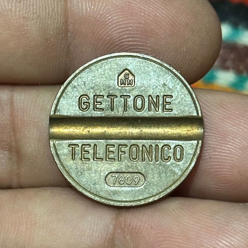 Gettone Telefonico used, Italian phone token 1978
