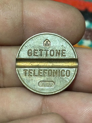 Gettone Telefonico used, Italian phone token 1978