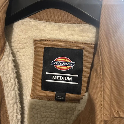 Dickies Oversized Duck Canvas Wool Jacket, medium, brown