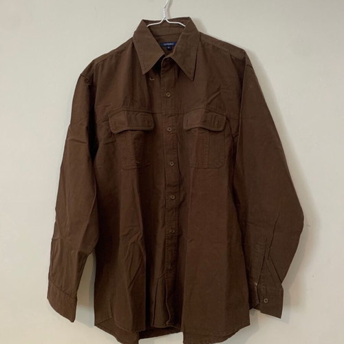 Texbasic brown shirt Large like new