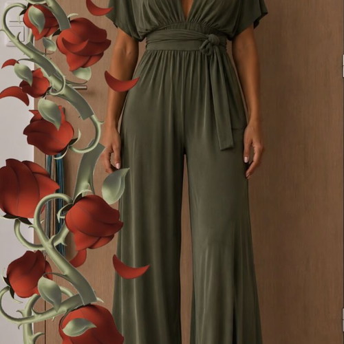Jumpsuit green, like new, size S