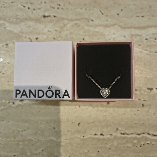 Pandora silver heart necklace 925 ALE like new