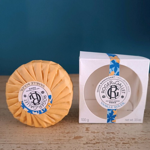 Roger&Gallet Vanille Soleil soap 100gr new with Madagascar vanilla scent