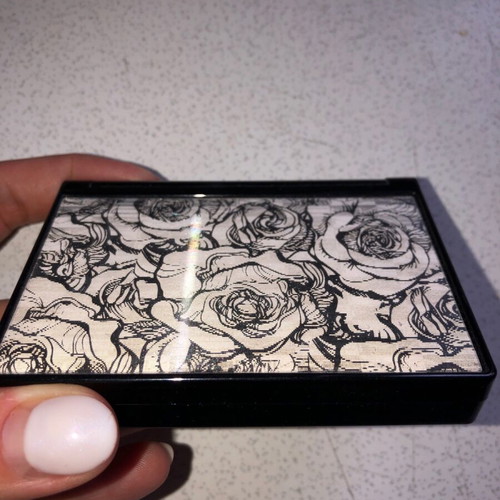 MAC eyeshadow palette used with unique design