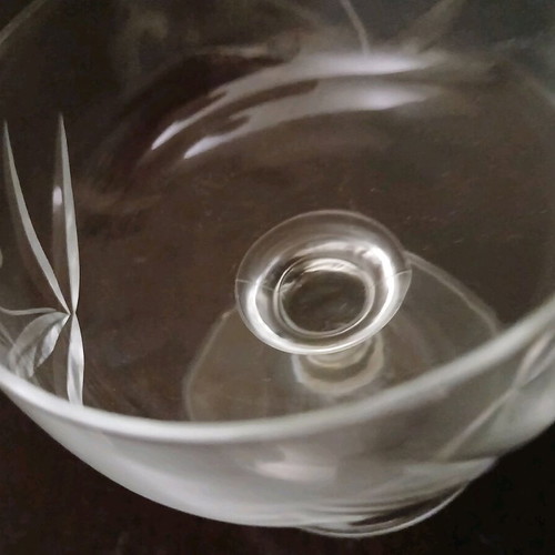 Vintage stemmed glasses set of 6 like new