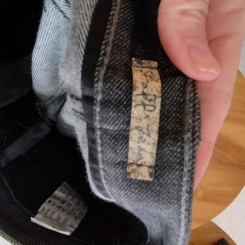 Staff jeans women's size 28 with embroidery like new, gray and blue