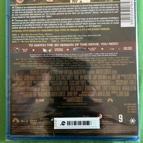 Hugo Limited 3D Edition + Blu-ray without Greek subtitles new