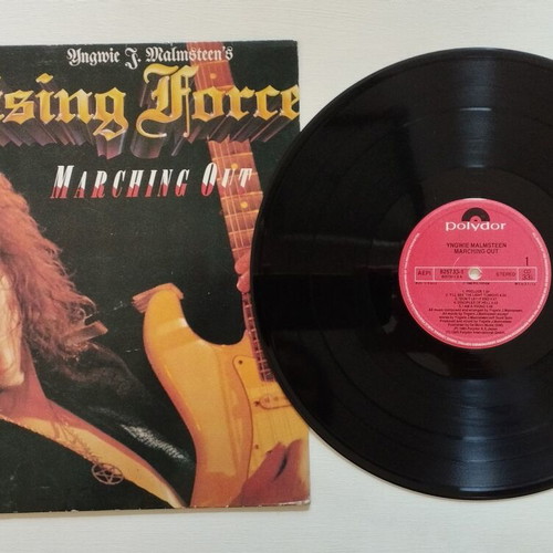 Yngwie Malmsteen Marching Out vinyl record used, metal