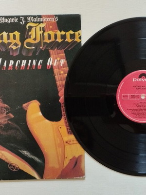 Yngwie Malmsteen Marching Out vinyl record used, metal