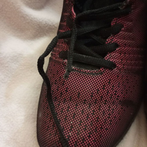 Nike athletic shoes used, size 39, pink and purple