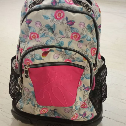 School trolley bag like new for girls with handle and shoulder straps