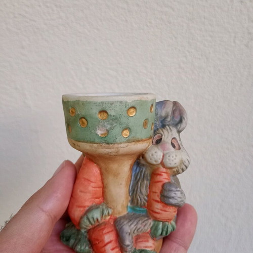 Easter ceramic egg holders used, pack of 3 pieces