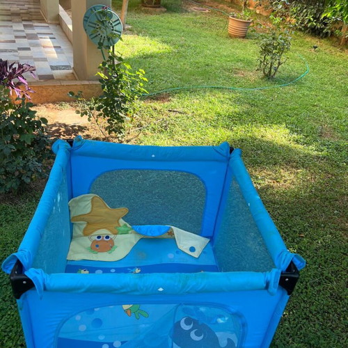 Chicco playpen with baby mattress, easy transport