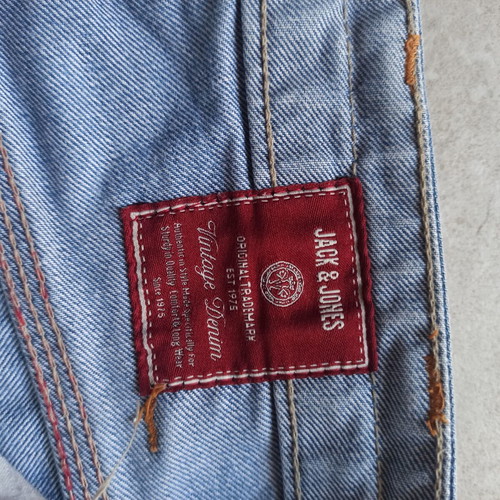 Jack & Jones men's denim bermuda shorts like new, blue, size S
