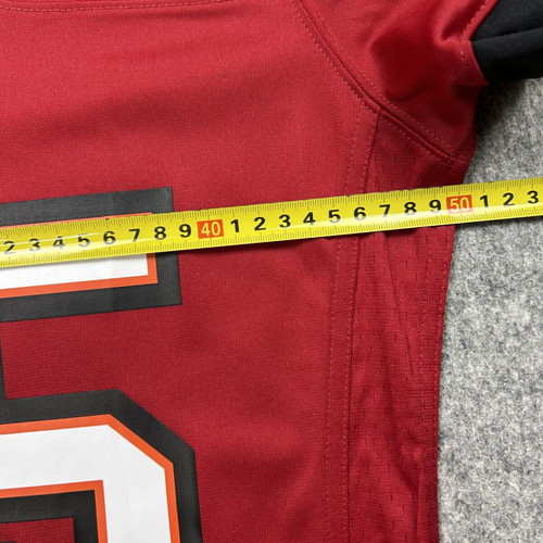 Nike On Field NFL Tampa Bay Buccaneers Devin White #45 jersey used, women's S, red