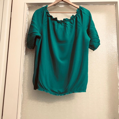 Women's blouse green XLarge Dina like new