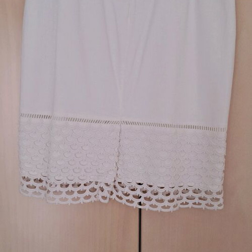 Ann Taylor white linen blazer size 12 and pants size 14 used