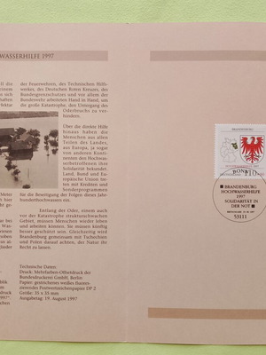 Germany 1997 stamp with Bonn first day cover