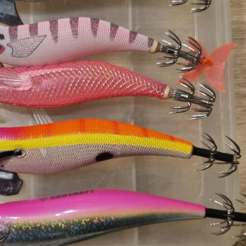 Squid Jigs like new with brands Yamashita, Savage Gear, Yozouri, DTD, Gan Craft, Vega