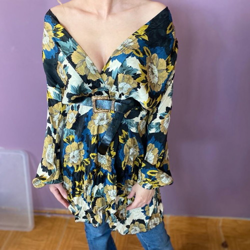 Nidodileda floral dress-shirt like new, size S