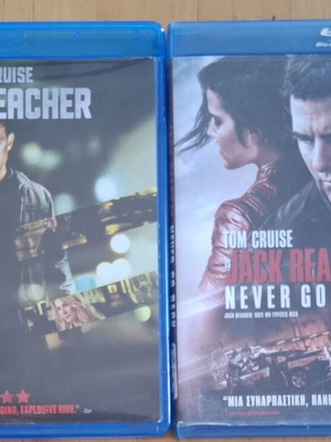 Jack Reacher 1+2 Blu-ray set like new with Greek subtitles