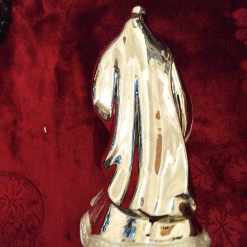 Silver Ceramic Saint Joseph Figurine 25 cm, like new