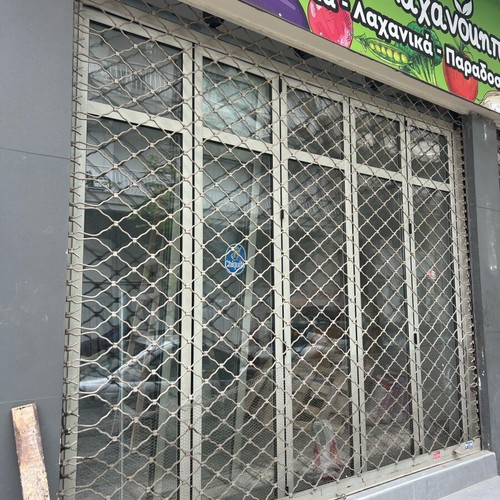Aluminum folding sliding door like new, large dimensions
