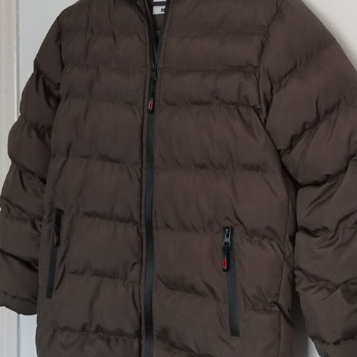 Lela Long Boys' Jacket size 13 like new, warm fleece lining, brown
