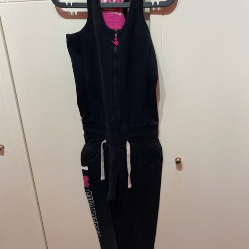 BodyTalk one-piece suit like new, black and pink, size S