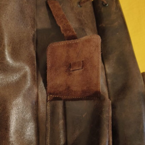 Kouros Leather Backpack like new, large brown 45x40x22 cm