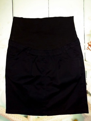 Φούστα Premaman S σαν καινούργιο, βαμβακερή, μαύρη