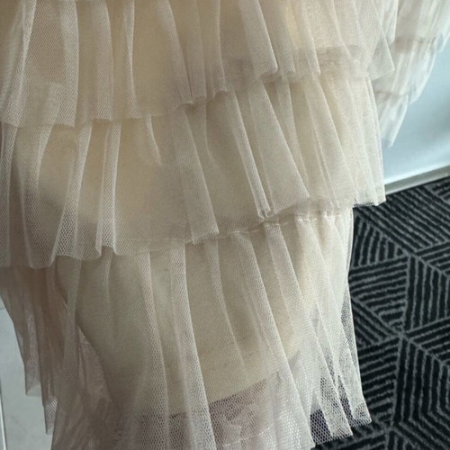 Midi skirt with tulle new, elastic, one size