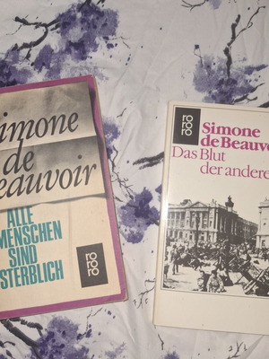 Simone de Beauvoir books in German used, some signs of age