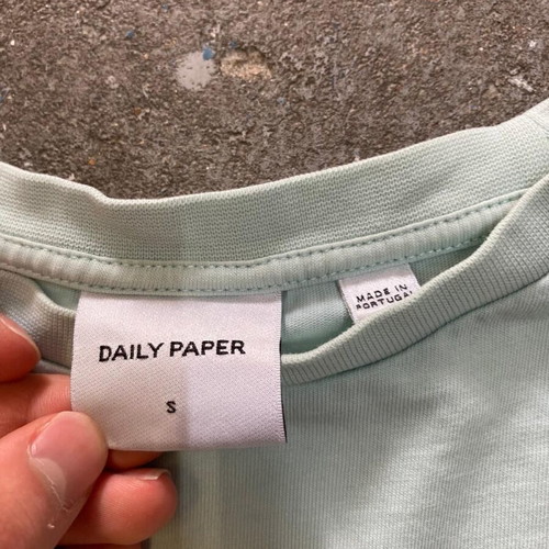 Daily Paper T-shirt Big Logo, size S, mint green