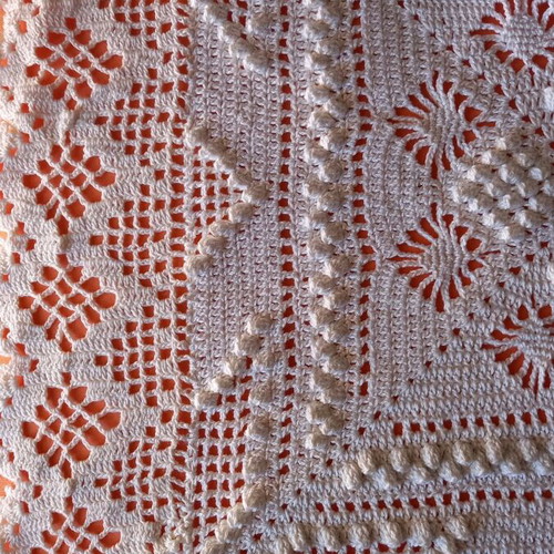 Handmade knitted blanket new with 2 decorative knitted covers
