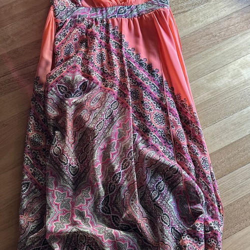 Lynne long multicolor dress size small like new