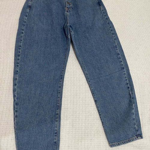 Zara Balloon Jeans size 36 like new, blue with elastic waist