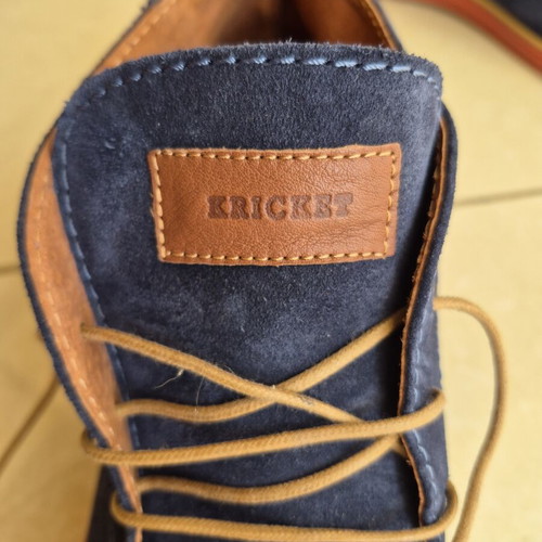 Kricket Biscotto Suede boots size 46 like new, blue with tan details