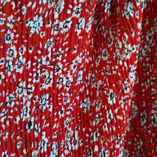 Mango dress used, airy red
