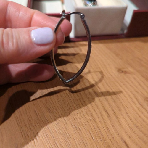 oval shaped earrings & rings