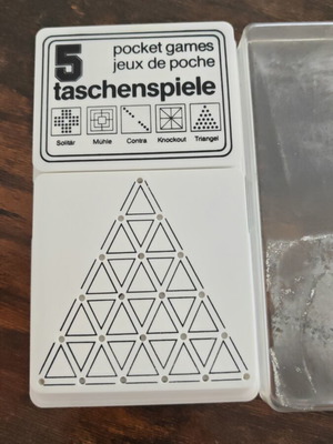 Pocket games set from 1990, like new, made in Germany by Pussycat