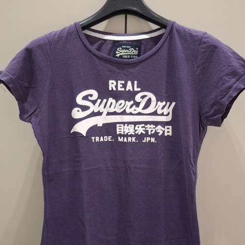 Superdry women's T-shirt, purple, size large