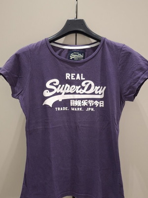 Superdry women's T-shirt, purple, size large